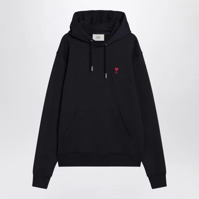 Ami Alexandre Mattiussi Ami Paris Ami Paris De Coeur Navy Hoodie