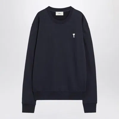 Ami Alexandre Mattiussi Ami Paris Ami De Coeur Night Blue Sweatshirt