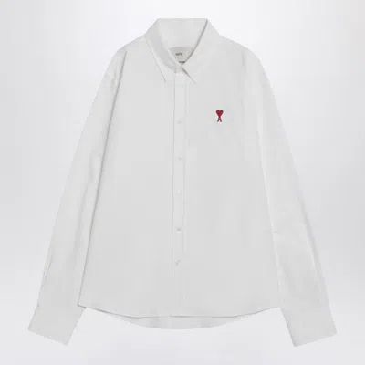 Ami Alexandre Mattiussi Ami Paris Ami Paris De Coeur Shirt In White
