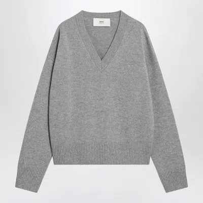 AMI ALEXANDRE MATTIUSSI AMI PARIS AMI PARIS DE COEUR SWEATER IN WOOL AND
