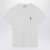 Ami Alexandre Mattiussi Ami Paris Ami Paris De Coeur T-shirt In Neutral