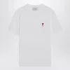 Ami Alexandre Mattiussi Ami Paris Ami Paris De Coeur Cotton T-shirt In White