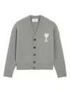Ami Alexandre Mattiussi Ami Paris Ami Paris De Coeur Wool Cardigan In Multi