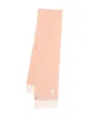 Ami Alexandre Mattiussi Ami Paris Ami Paris De Coeur Wool Scarf In White