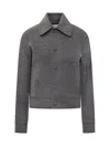 Ami Alexandre Mattiussi Ami Paris Ami Paris Grey Wool Jacket With Collar In Gray