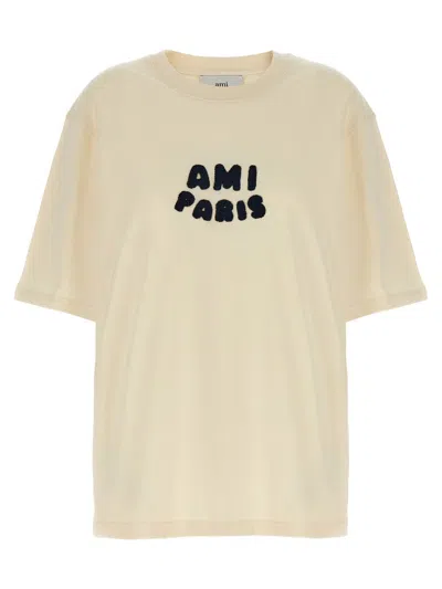 Ami Alexandre Mattiussi Ami Paris-patch T-shirt In Neutral