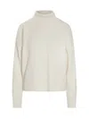 Ami Alexandre Mattiussi Ivory Ami De Coeur Turtleneck Sweater In White