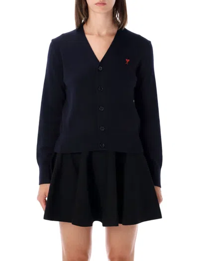 Ami Alexandre Mattiussi Ami Paris Ami Paris Wool Cardigan In Blue
