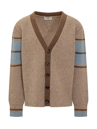 Ami Alexandre Mattiussi Ami Paris Ami Striped Wool Cardigan In Multi