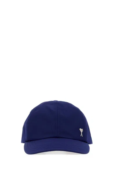 Ami Alexandre Mattiussi Ami Paris Amidecoeurstudcap Baseball Cap In Blue