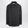 Ami Alexandre Mattiussi Ami Paris Anthracite Grey Wool Shirt With Pockets Men In Black