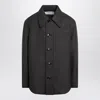 Ami Alexandre Mattiussi Ami Paris Anthracite Grey Wool Shirt With Pockets Men In Multi