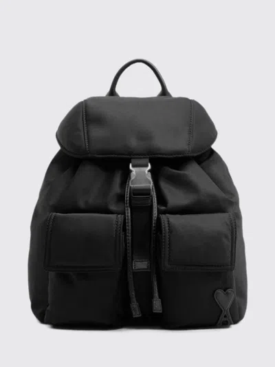 Ami Alexandre Mattiussi Ami Paris Backpack Woman In Black
