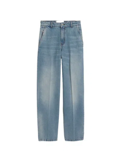 Ami Alexandre Mattiussi Ami Paris Baggy Fit Denim Jeans In Blue