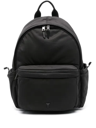 Ami Alexandre Mattiussi Ami Paris Backpacks In Black