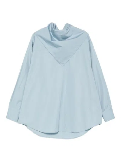 Ami Alexandre Mattiussi Ami Paris Bandana Cotton Shirt In Blue