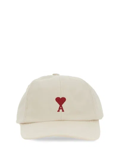 Ami Alexandre Mattiussi Ami Paris Baseball Hat With Logo Unisex In White