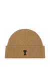 Ami Alexandre Mattiussi Ami Paris Beanie Adc Accessories In Brown