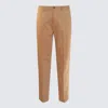 Ami Alexandre Mattiussi Beige Cotton Pants In Beige