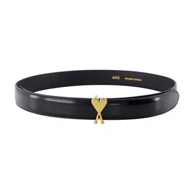 Ami Alexandre Mattiussi Ami Paris Belt Adc 25 In Black