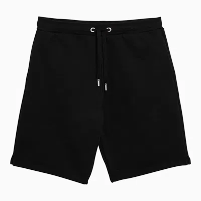 Ami Alexandre Mattiussi Ami Unisex Black Stretch Cotton Bermuda Shorts