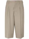 Ami Alexandre Mattiussi Taupe Brown Tailored Knee Shorts