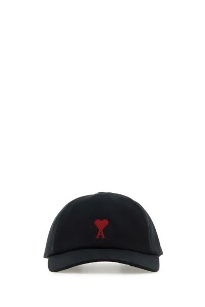 Ami Alexandre Mattiussi Ami Paris Bfucp006aw0041 Cotton Baseball Cap In Black