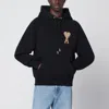 Ami Alexandre Mattiussi Black Ami De Coeur Hoodie In Black