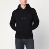Ami Alexandre Mattiussi Black Ami De Coeur Hoodie In Multi