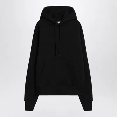 Ami Alexandre Mattiussi Ami Paris Black Ami De Coeur Hoodie Men