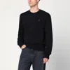 Ami Alexandre Mattiussi Navy Blue Ami De Coeur Sweater In Black