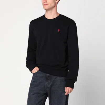 Ami Alexandre Mattiussi Black Ami De Coeur Sweatshirt