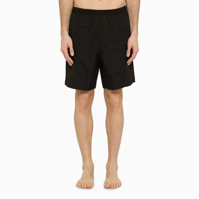 Ami Alexandre Mattiussi Ami Paris | Black Ami De Coeur Swim Shorts