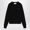 Ami Alexandre Mattiussi Ami Paris Logo-embroidered Stretch-cotton Sweatshirt