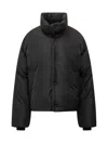 Ami Alexandre Mattiussi Ami Paris Black Ami Paris Down Jacket With Heart Logo In Black