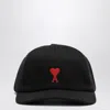 Ami Alexandre Mattiussi Ami Paris Black Baseball Cap With Logo