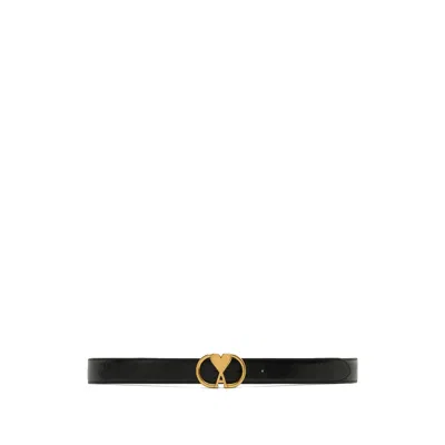 Ami Alexandre Mattiussi Ami Paris Ami De Coeur Belt 30 Mm In Gold