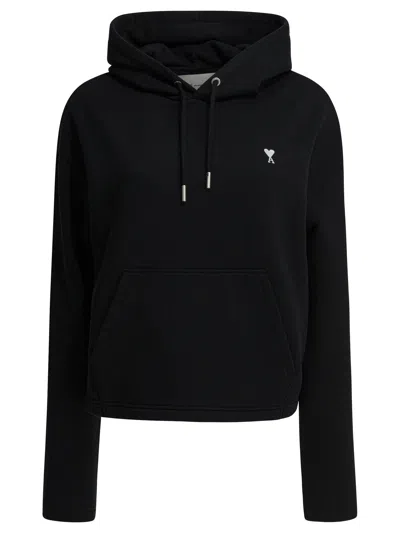 Ami Alexandre Mattiussi Ami Paris Black Cotton Sweatshirt