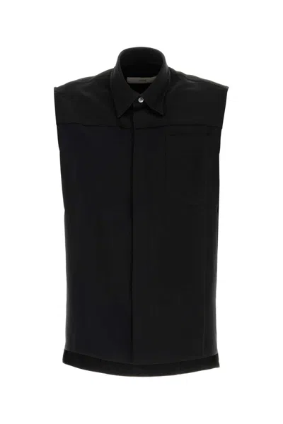 Ami Alexandre Mattiussi Ami Paris Black Crepe Shirt