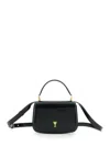 Ami Alexandre Mattiussi Black Handbag With Adc Patch On The Front And Adjustable And Removable Shoulder Strap