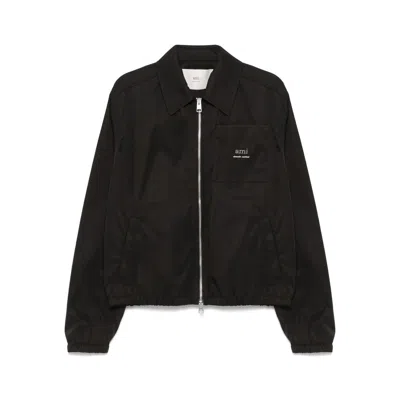 AMI ALEXANDRE MATTIUSSI AMI PARIS BLACK JACKETS - BOMBER JACKETS MEN