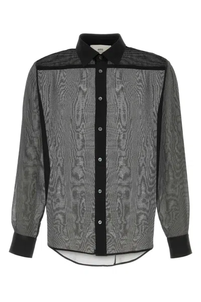 Ami Alexandre Mattiussi Ami Paris Black Organza Shirt