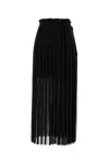 Ami Alexandre Mattiussi Ami Paris Black Polyester Skirt In Black