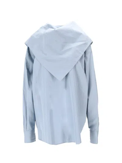 Ami Alexandre Mattiussi Ami Paris Blouse Bandana Manches Longues In Blue