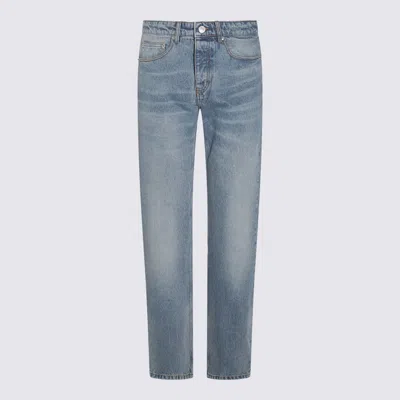 Ami Alexandre Mattiussi Ami Paris Blue Cotton Denim Jeans In Used Blue