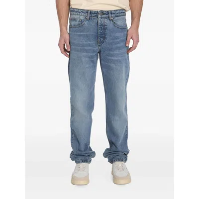 AMI ALEXANDRE MATTIUSSI AMI PARIS BLUE DENIM - REGULAR & STRAIGHT-LEG JEANS MEN