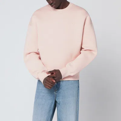 Ami Alexandre Mattiussi Blush Pink Ami De Coeur Sweatshirt
