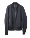 Ami Alexandre Mattiussi Ami Paris Bomber Jacket In Black Wool In Black