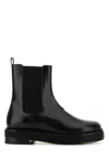 Ami Alexandre Mattiussi Black Square Toe Boots In Black