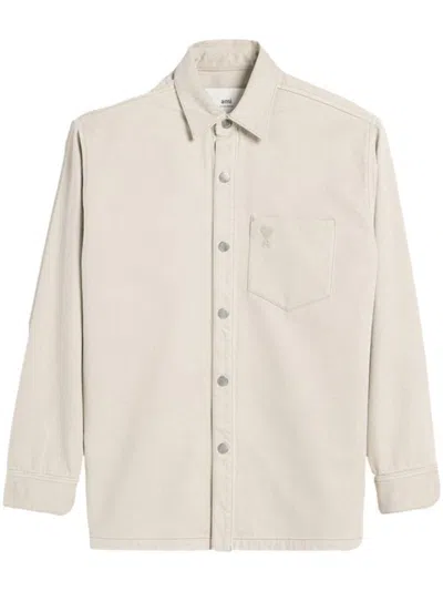 Ami Alexandre Mattiussi Ami Paris Boxy Adc Overshirt In White